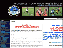 Tablet Screenshot of cottonwoodsoccer.org